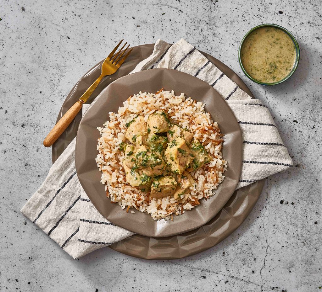 دجاج بصوص السبانخ