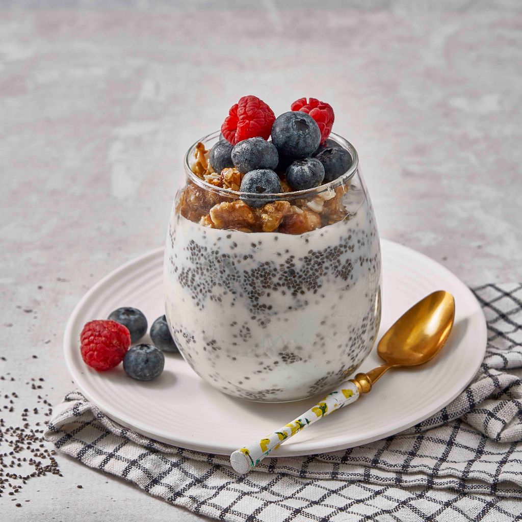 بودينج الشيا بالتوت